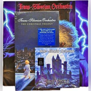 TRANS-SIBERIAN ORCHESTRA - CHRISTMAS TRILOGY (3CD+DVD) + Night Castle CD 🎁 Set